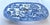 Ceramic Antique English Blue Willow Pierced Ceramic Fish Platter Drainer, 8" For Sale - Image 7 of 8