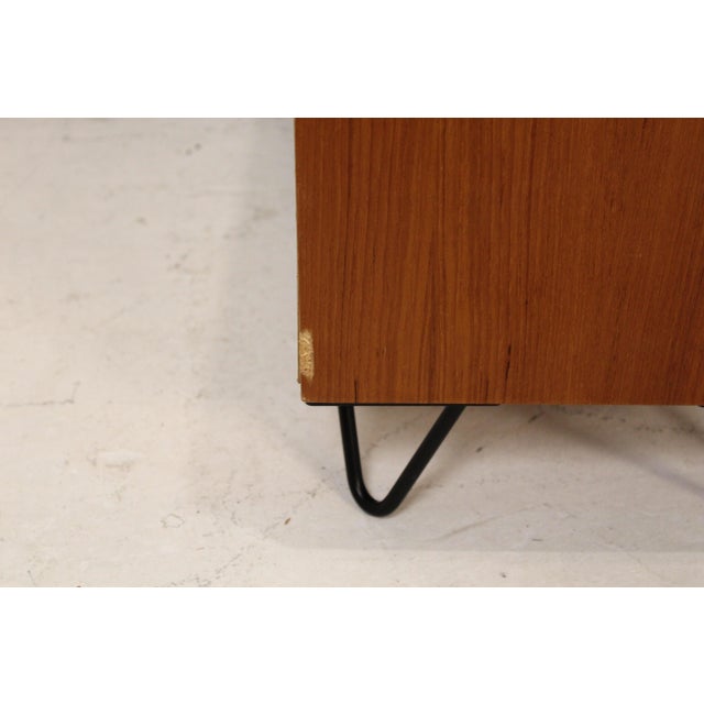 Mid 20th Century Danish Teak Nightstand With Cabinet Doors and Shelf For Sale - Image 17 of 17