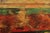 Mid 20th Century Roman Fresco Oil Painting Signed 'Fabriano' with Black Frame For Sale - Image 15 of 18