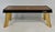Italian Art Deco Bench with Zebrawood and Cherrywood Inlays and Gold Leaf Legs, 1980s For Sale - Image 3 of 13