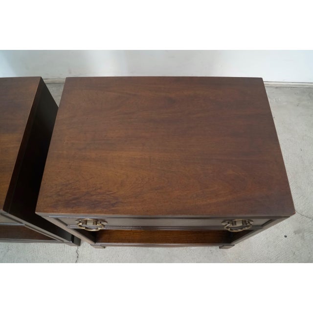 1970’s Mid-Century Modern Michael Taylor Style Nightstands - A Pair For Sale - Image 11 of 12