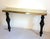 1980s 1980s Large Marble & Brass Console Table Italy For Sale - Image 5 of 9