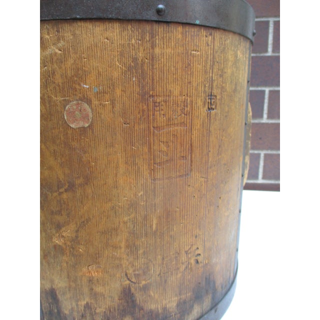 Antique Japanese Rice Measure Itomasu Circa 1900 For Sale - Image 11 of 14