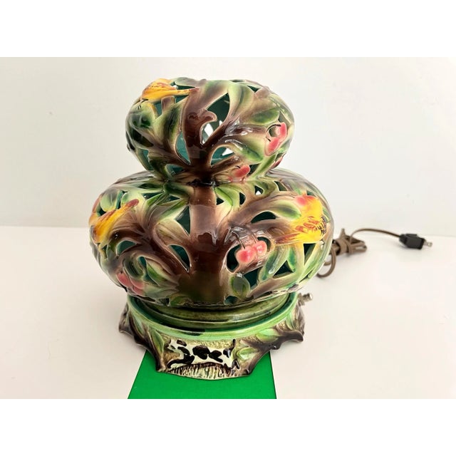 1950s Italian Flora & Fauna Lamp For Sale - Image 12 of 17