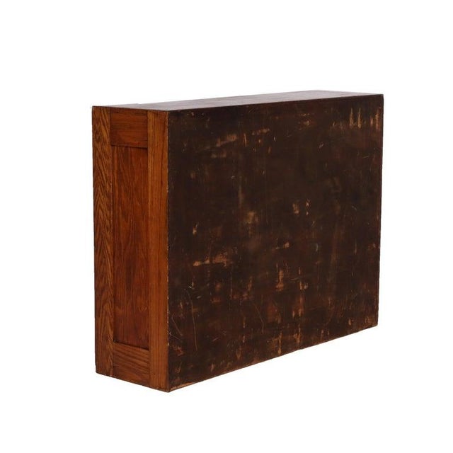 1920s Antique Oak Roll Front Cabinet C1920 For Sale - Image 5 of 11