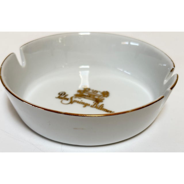 Palm Springs Biltmore Hotel Ashtray, Porcelain With Gilt Trim, Circa 1960s For Sale - Image 4 of 10