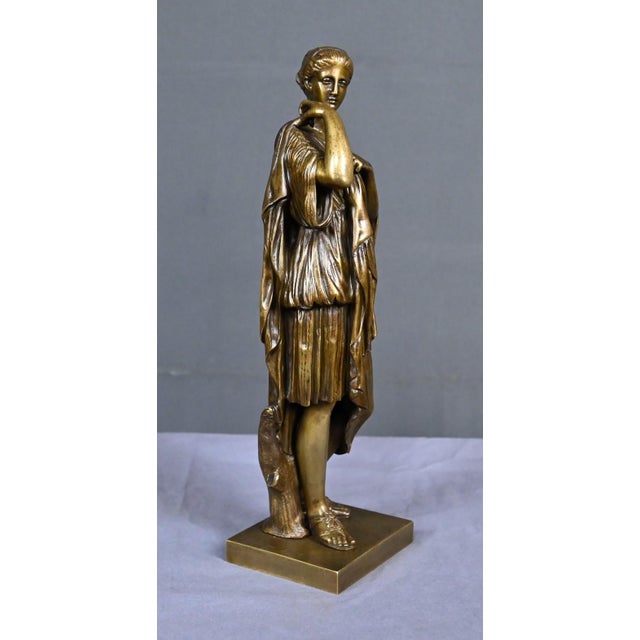 Raingo Frères after Praxiteles, Diana of Gabii, Late 19th Century, Bronze For Sale - Image 3 of 18