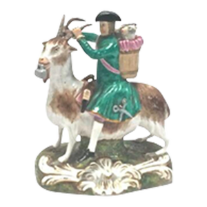 Antique Derby Tailor Riding Goat Figure