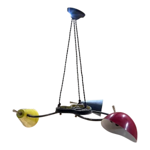 1950s French Mobile Chandelier Mathieu Matégot Style