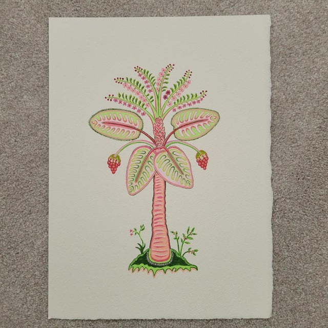 2020s Palm Trees Modern Botanicals Paintings on Paper by Cynthia Geyer For Sale - Image 5 of 8