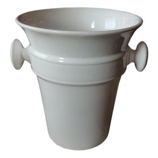 Vintage French Porcelain Champagne Bucket For Sale