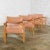 Modern Armchairs Square Frame Oak With Original Blush Textured Fabric, Set of Four For Sale - Image 13 of 13