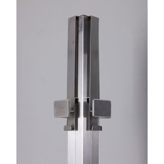 Vintage Italian Coat Hangers and Umbrella Stands in Steel, 1970s, Set of 2 For Sale - Image 4 of 12
