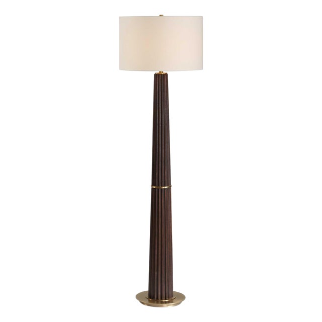 Forage Dark Oak Floor Lamp For Sale