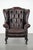 We are offering this beautiful, luxurious, and comfortable brown cowhide Chesterfield wingback chair in a classic English...