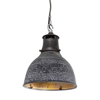 Mottled Prismatic Pendant Lamp from Holophane, 1940s For Sale