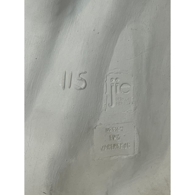 White Swedish Pop Art Ceramic Wall Plaque by Ewa Jarenskog for Jie Gantoft, 1970s For Sale - Image 8 of 18
