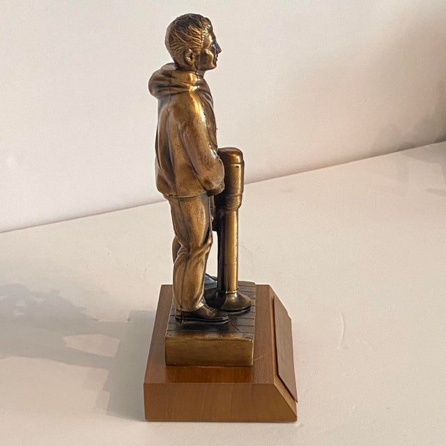 1960s Bronze 1969 Charger Award for Leadership in Life". Trophy by Ferdinand G. Rebechini For Sale - Image 5 of 12