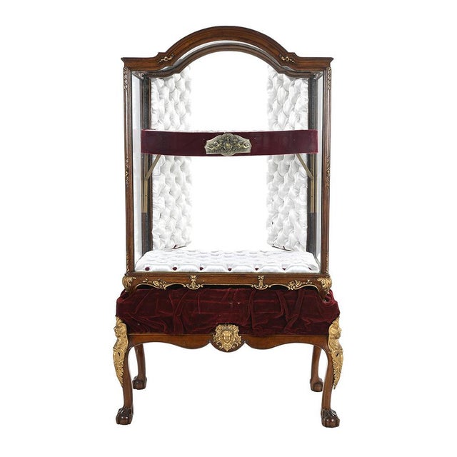 Mahogany Showcase With Bronze Fittings For Sale - Image 4 of 5