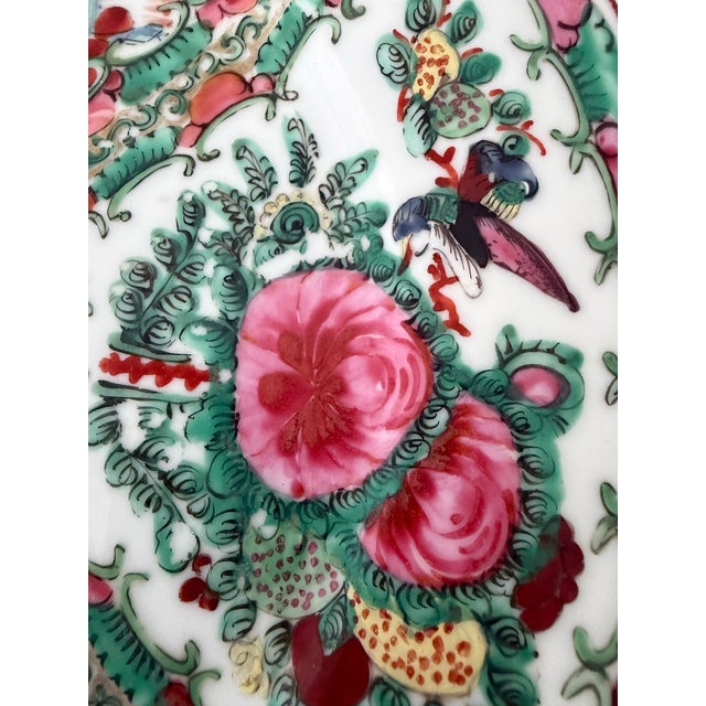 Mid 20th Century Famille Rose Plate For Sale - Image 5 of 5