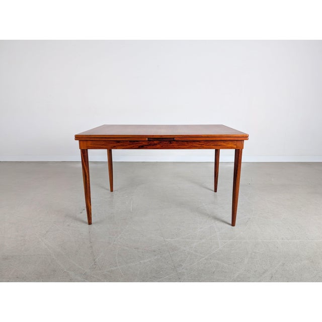 Mid-Century Modern Mid-Century JL Extendable Dining Table in Rosewood by Niels Møller For Sale - Image 3 of 11