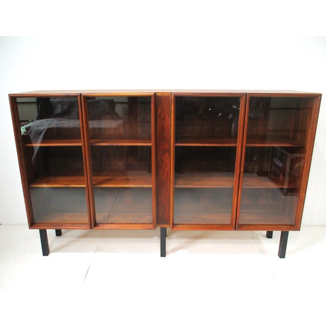 Mid Century Black Walnut Bookcase in the Style of Nakashima For Sale - Image 13 of 13