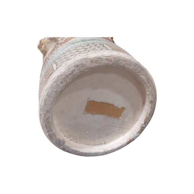 Pair of Early 20th Century Makuzu Kozan Style Earthenware Cache Pots For Sale - Image 9 of 11