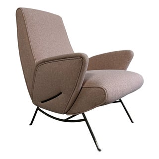 Vintage Chair in Brass by Nino Zoncada, 1950s For Sale