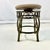 Metal 1990s Vintage Boho Chic Traditional Swivel Counter Stool With Linen Tweed Cushion For Sale - Image 7 of 17