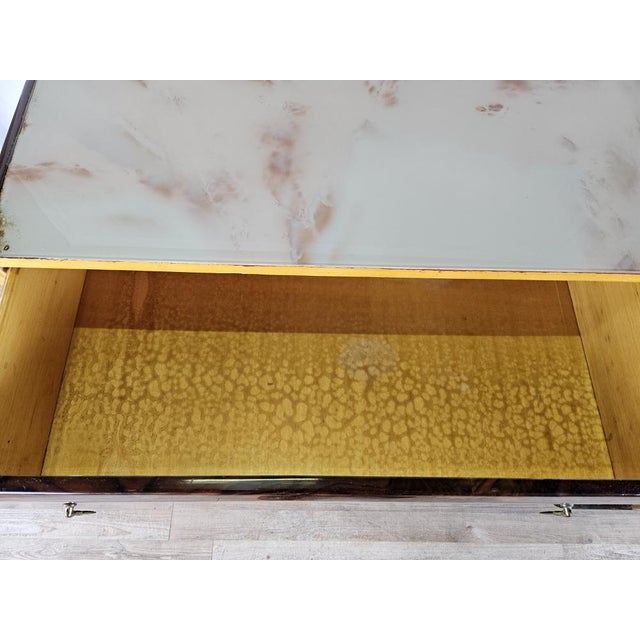 Mid-Century Chest of Drawers with Marbled Glass, Italy, 1950s For Sale - Image 14 of 18