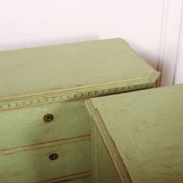 Green Vintage Swedish Commodes in Pine, Set of 2 For Sale - Image 8 of 13
