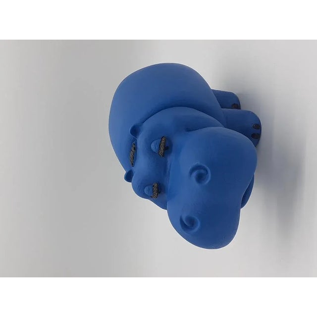 Blue Pippo Lines Rubber Puppet by Armando Testa, 1960s For Sale - Image 8 of 12
