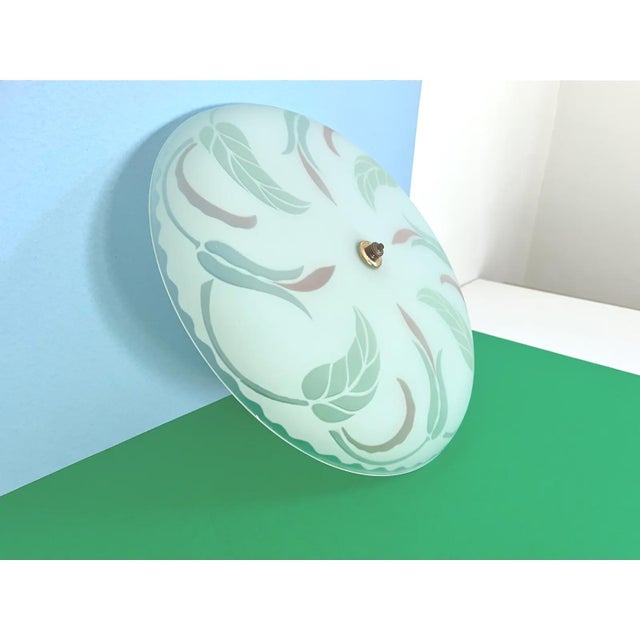 1940s Leafy Ceiling Light For Sale - Image 9 of 16