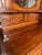 1800's Hand Carved Oak Hutch With Beveled Oval Mirror For Sale - Image 4 of 8