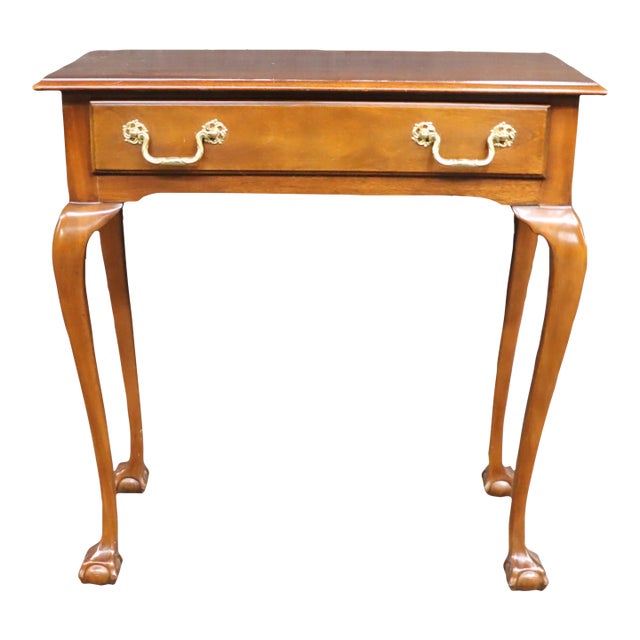 Council Mahogany Claw & Ball Console For Sale