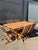 Rectangular Extendable Teak Garden Table and Folding Chairs, Set of 7 For Sale - Image 6 of 10