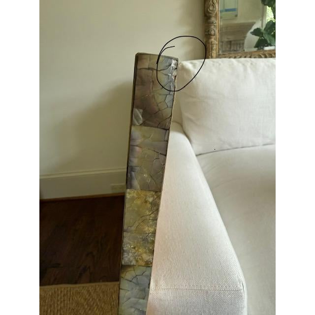 Made Goods Sidney Mirror in Silver Mop Shell 26" X 38" For Sale In Dallas - Image 6 of 17