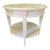 Drexel Heritage Round White Side Table With Lower Shelf For Sale
