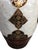 Vintage Pair Urn Shaped Mandala Pattern Mother of Pearl Shell Vases For Sale In Atlanta - Image 6 of 6