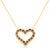 Adorn yourself with this lovely 14kt yellow gold plated 925 sterling silver heart pendant necklace. This elegant necklace...