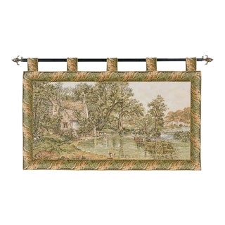 The Haywain Loom Woven Tapestry - (With Loops) 70 X 110 Cm (2'4" X 3'7") - Requires Rod Size 3 For Sale