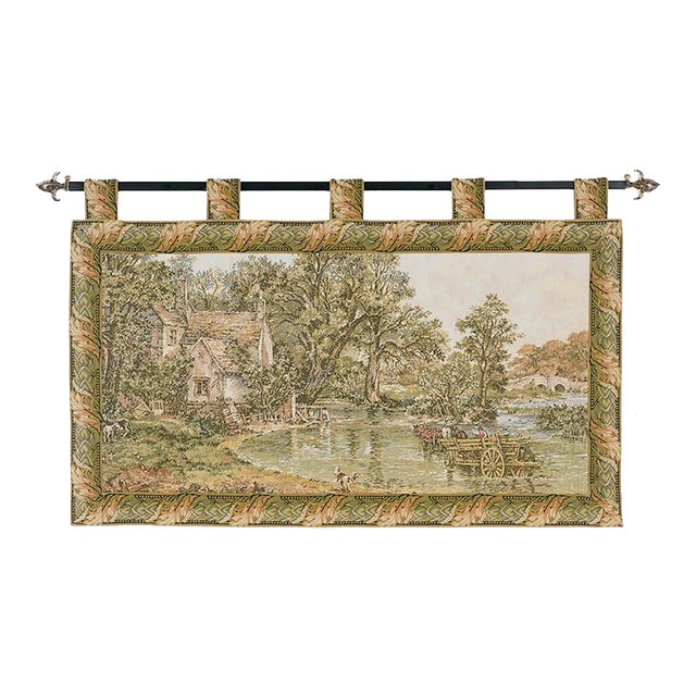 The Haywain Loom Woven Tapestry - (With Loops) 70 X 110 Cm (2'4" X 3'7") - Requires Rod Size 3 For Sale