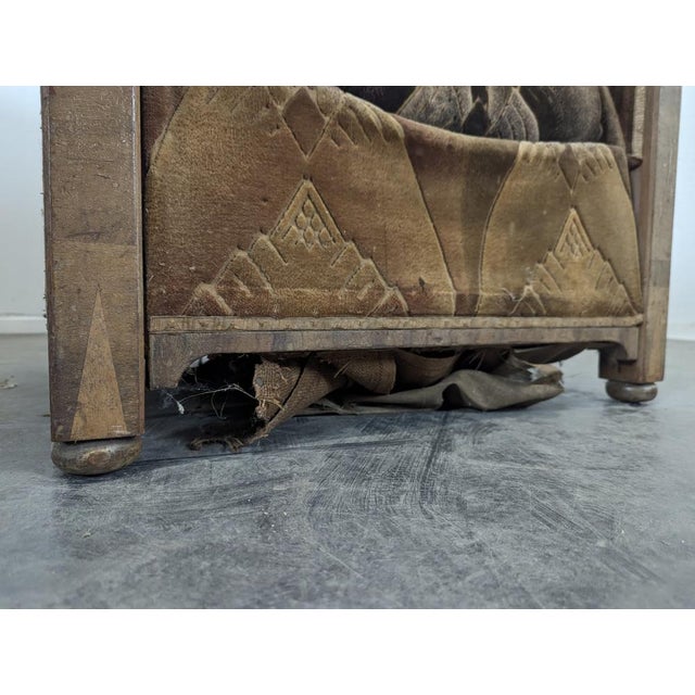Brown Vintage Art Deco Lounge Chairs, Set of 2 For Sale - Image 8 of 10