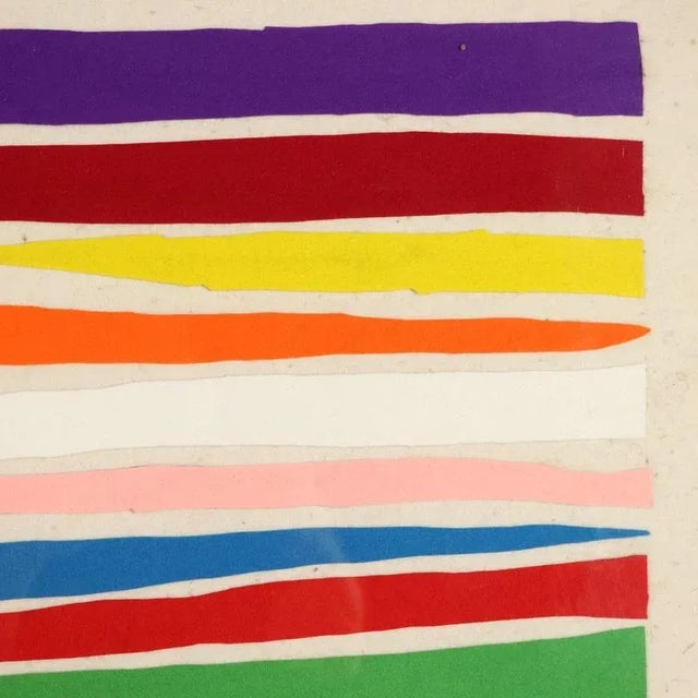 Piero Dorazio, Collage, Felt Fragments on Panel, Framed For Sale - Image 5 of 11