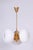 Mid-Century Modern Mid-Century Chandelier in Brass and Glass by Kamenický Šenov, Czech, 1960s For Sale - Image 3 of 12