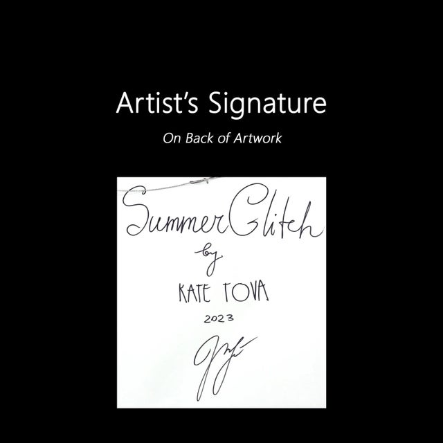 "Summer Glitch" Original Artwork by Kate Tova For Sale - Image 9 of 9