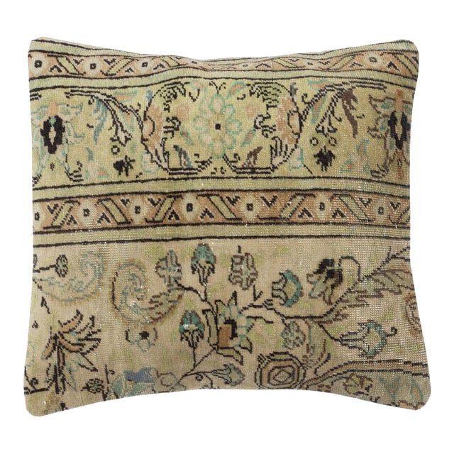 19"x19" Handmade Wool Cushion Cover. Handmade Rug Pillow. Rustic Throw Pillow For Sale