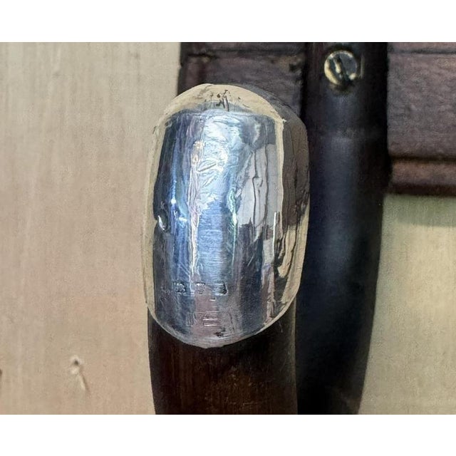 Gold Antique Victorian Sterling Silver Coat Rack For Sale - Image 8 of 14