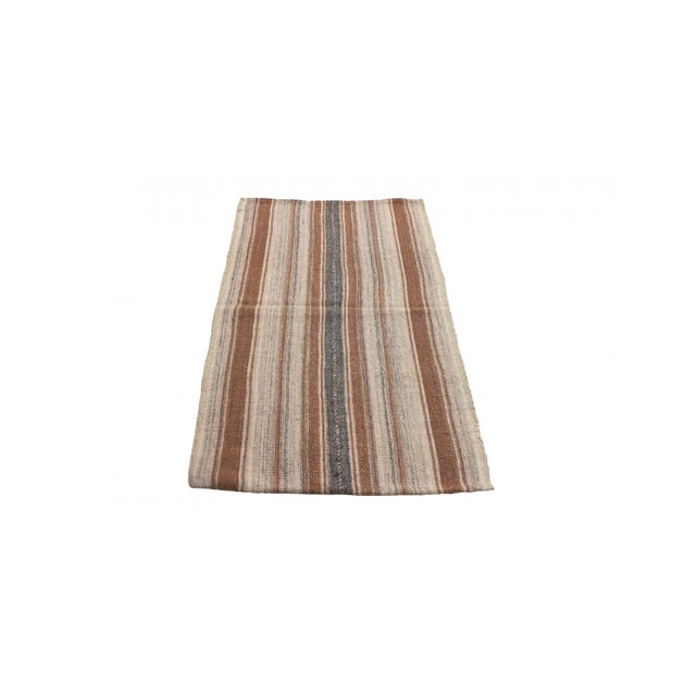 Vintage handwoven decorative kilim rug from Afyon region of Turkey. Approximately 50-60 years old. In very good condition....