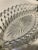 Farmhouse Vintage Fostoria "American" Diamond-Point Crystal Boat Dish With Scroll Handles For Sale - Image 3 of 7